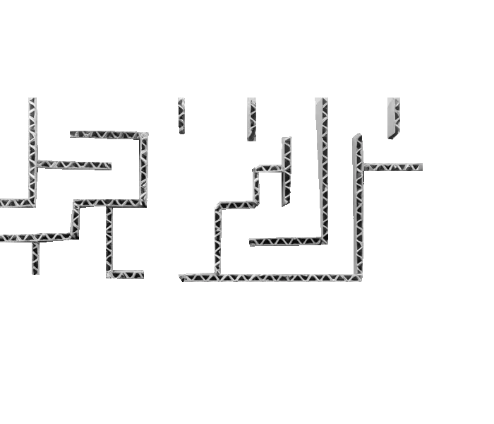 A pixel maze filling with green as a client document finds its path